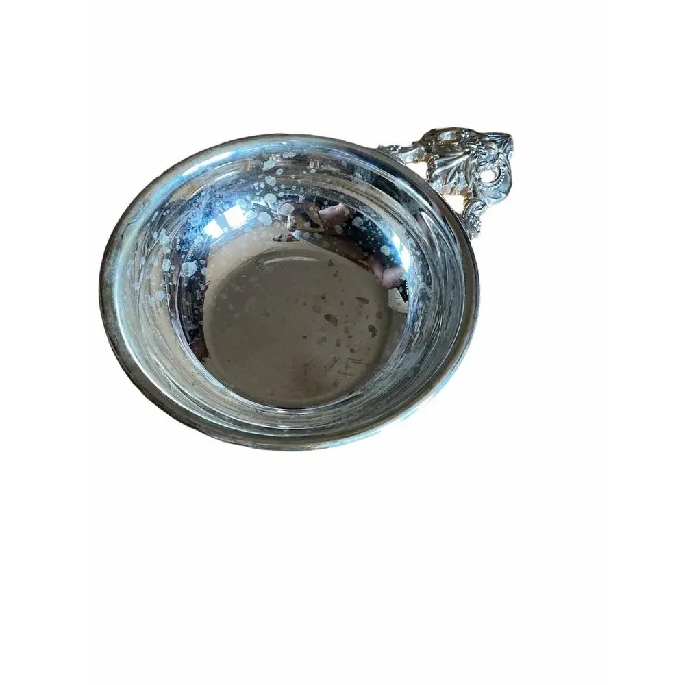Goldinger Porringer Porridge Bowl Ornate Handle Vintage Trinket Fruit Child’s